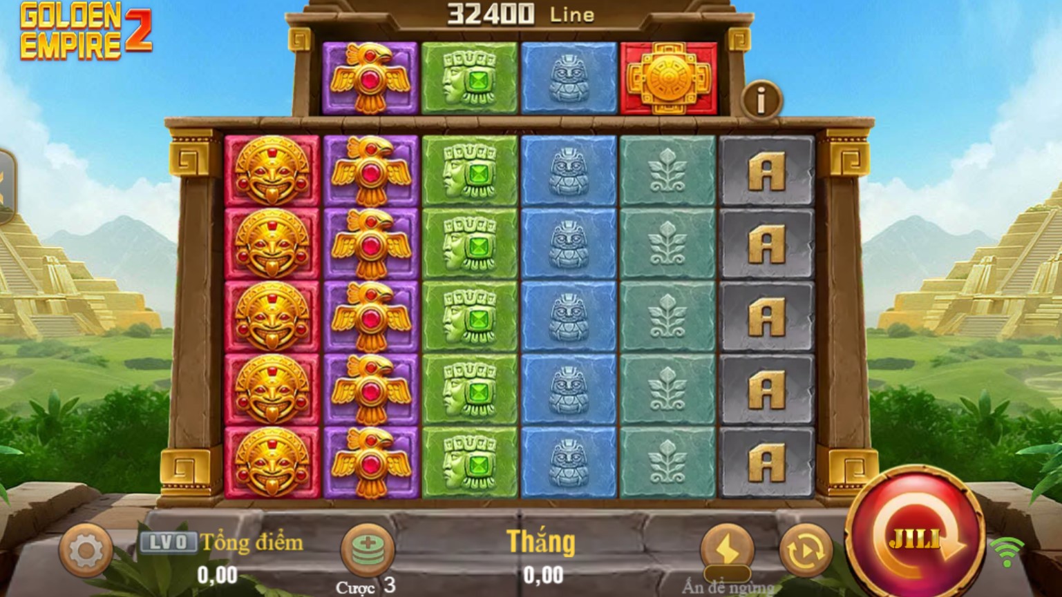 Nổ hũ Đế chế vàng 2 MB66 2 Giao diện game Nổ hũ Đế chế vàng 2