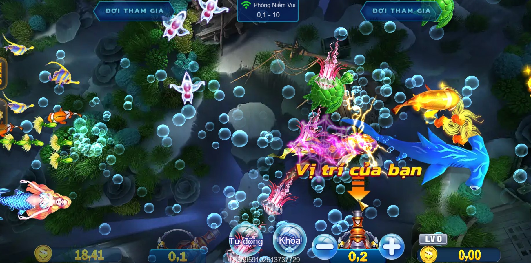 Royal Fishing sở hữu một bảng biểu tượng sinh vật phong phú