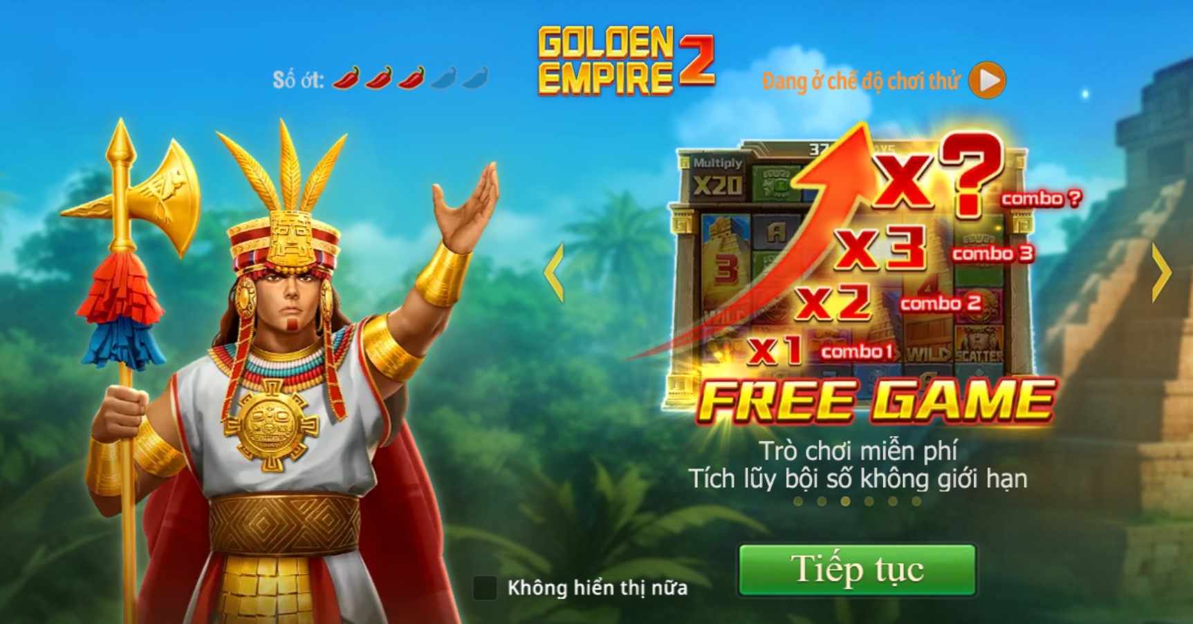 Nổ hũ Đế chế vàng 2 MB66 1 Nổ hũ Đế chế vàng 2 là một trò chơi slot lấy cảm hứng từ nền văn hóa Aztec cổ đại