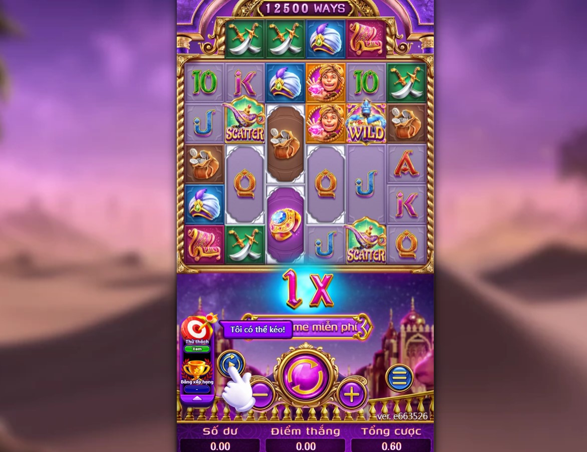 Nổ hũ Kim Linh Thần Đèn MB66 1 Nổ hũ Kim Linh Thần Đèn là một phiên bản slot lấy chủ đề “Aladdin và thần đèn”